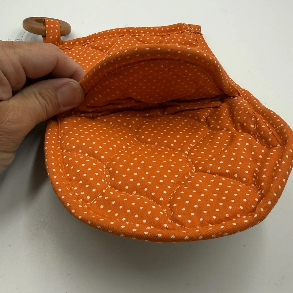 Vintage 1970s Butterfly Oven Mitt Happiness Retro Mod‎ Kitchen Linen NOS